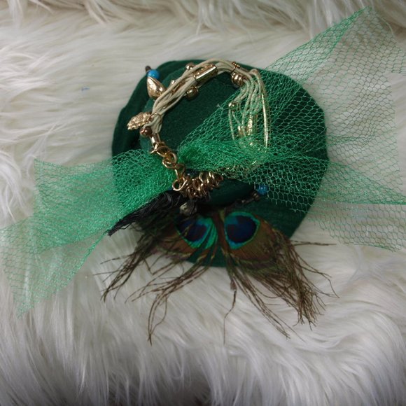 Grandma&Me Medium Forest Green Hat HANDMADE - Picture 1 of 11